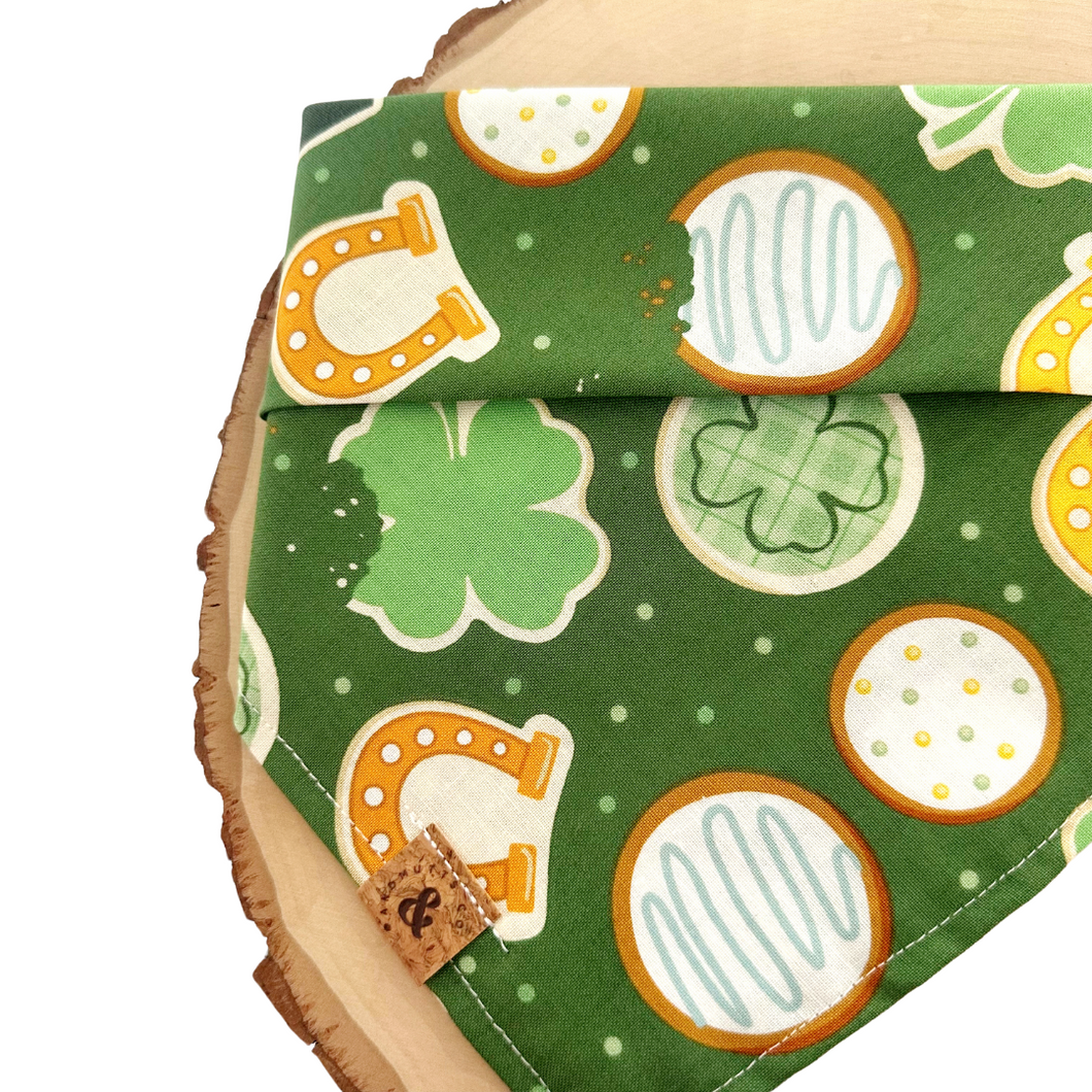 cookie clover crunch dog bandana