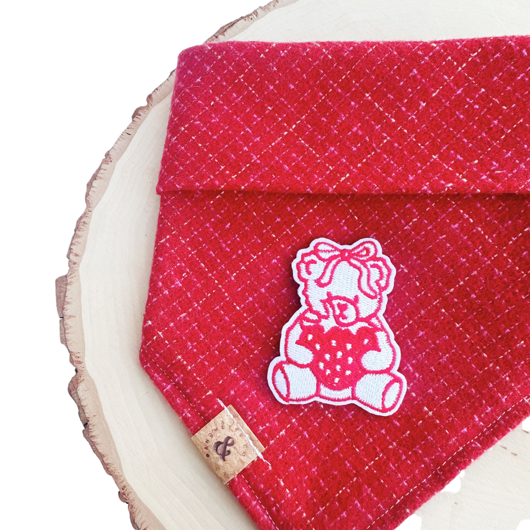 snowberry teddy dog bandana