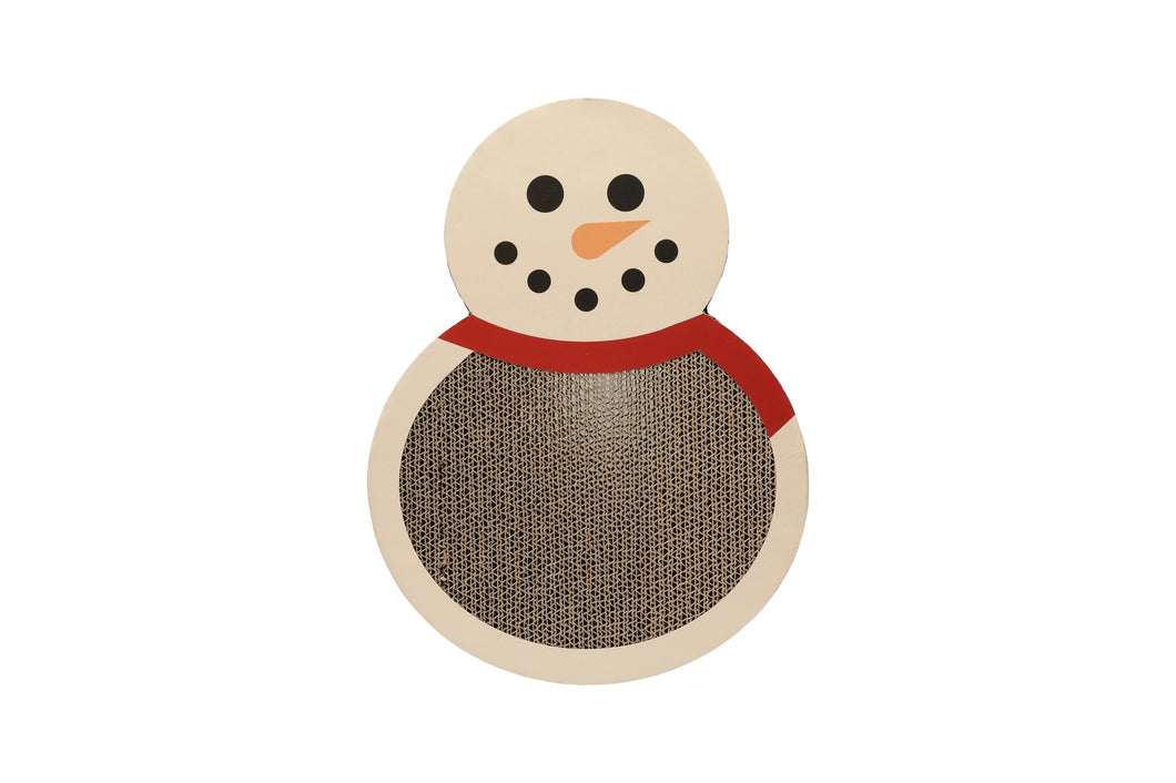 snowman cat scratch pad