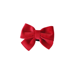 winterberry red velvet bow