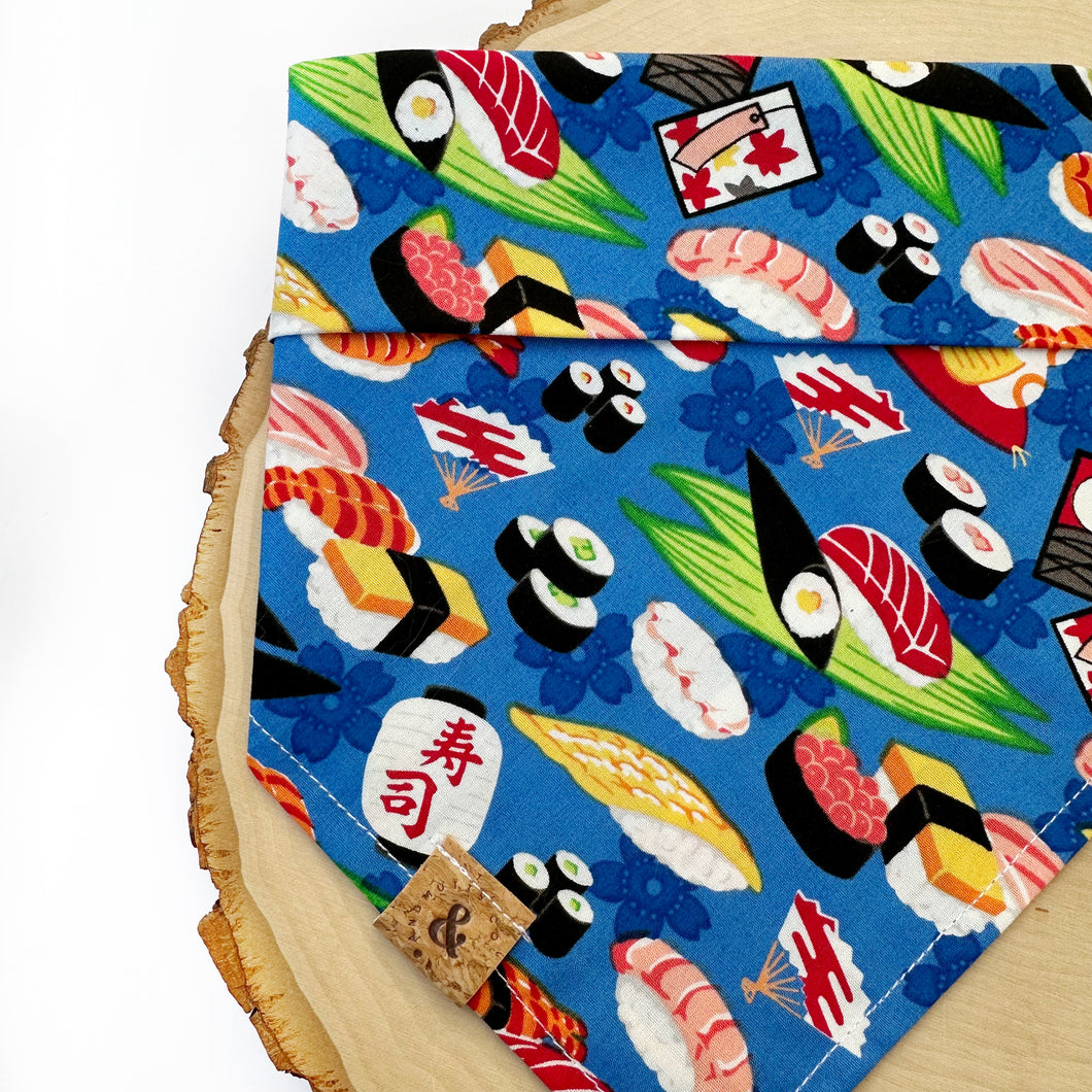 sushi me rollin' dog bandana