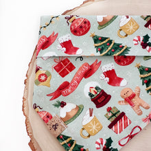 Load image into Gallery viewer, warm wishes and holiday kisses dog bandana
