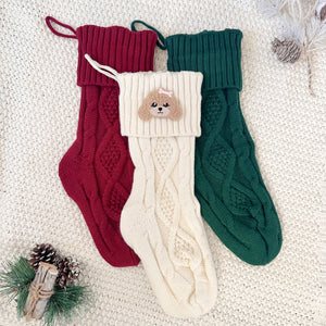 ivory knit stocking