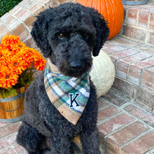 Load image into Gallery viewer, caramel apple flannel dog bandana
