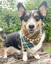 Load image into Gallery viewer, caramel apple flannel dog bandana
