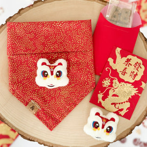 LAST CHANCE: LNY lion dance dog bandana