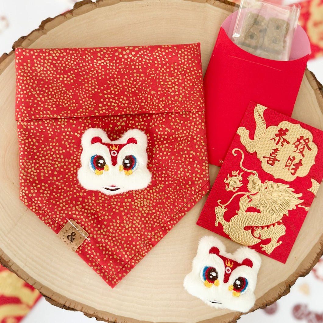 LAST CHANCE: LNY lion dance dog bandana