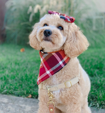 Load image into Gallery viewer, cinnamon spice flannel dog bandana
