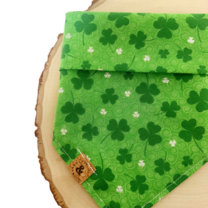 shamrock sparkle dog bandana