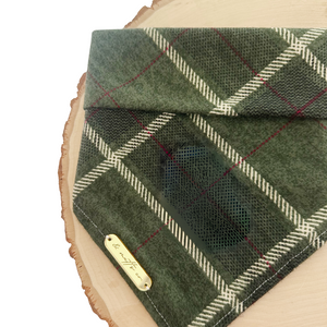 celtic plaid dog bandana