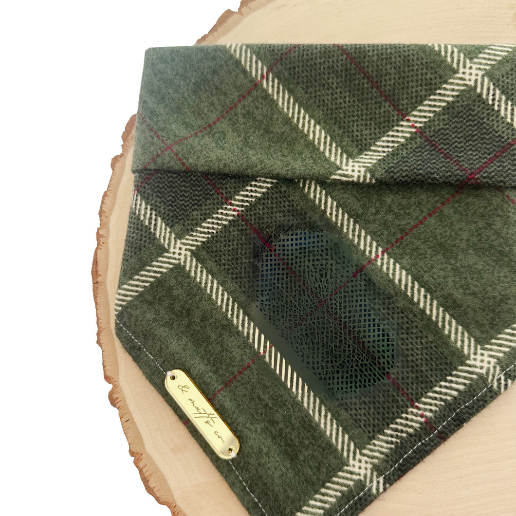 celtic plaid dog bandana