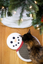 Load image into Gallery viewer, snowman cat scratch pad
