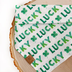 LAST CHANCE! let's get lucky dog bandana (M & M/L only)