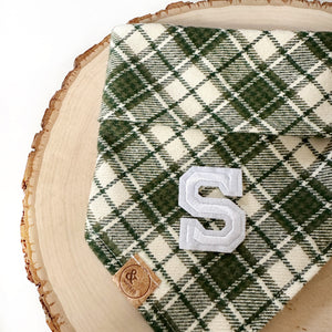 oliver plaid letterman dog bandana